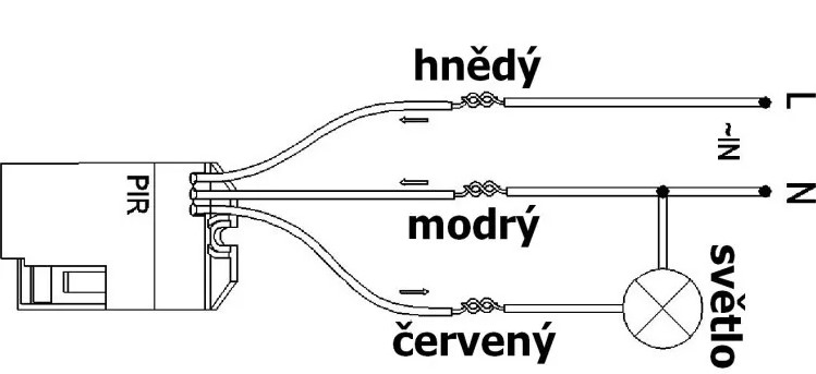Pohybové čidlo PIR SONDA